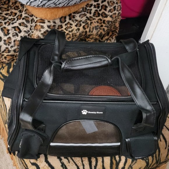 Pet Carrier Dog or Cat Black w/Extras 18"L x 11"W x 12"H   Bran New! - Picture 5 of 6